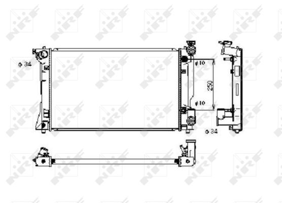 Radiator, racire motor 53395 NRF