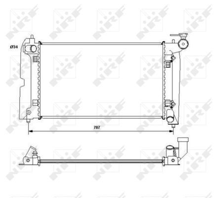 Radiator, racire motor 53396 NRF