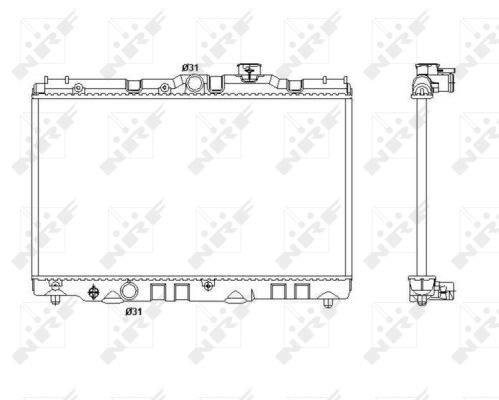 Radiator, racire motor 53399 NRF