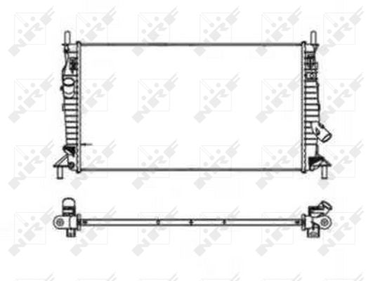 Radiator, racire motor 53403 NRF