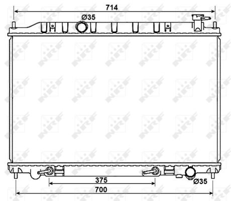 Radiator, racire motor 53407 NRF