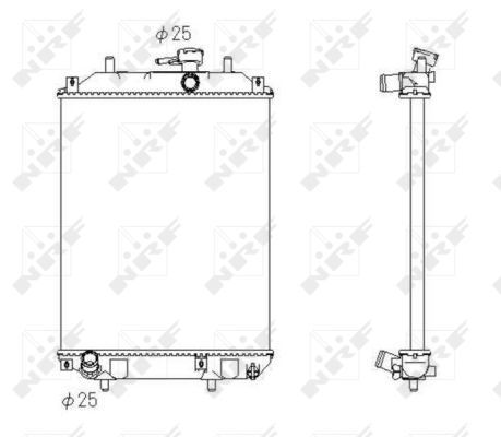 Radiator, racire motor 53413 NRF