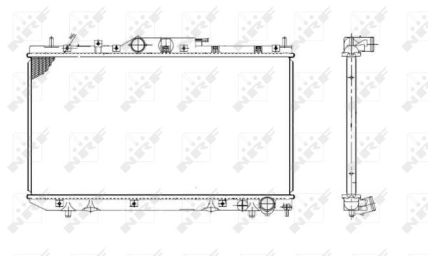 Radiator, racire motor 53420 NRF