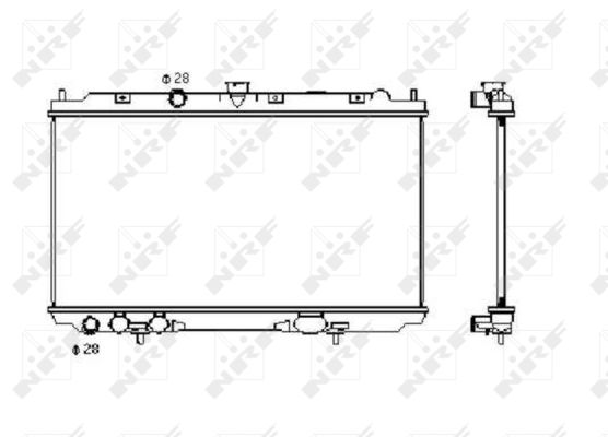 Radiator, racire motor 53427 NRF