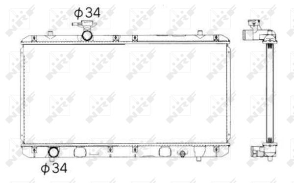 Radiator, racire motor 53428 NRF