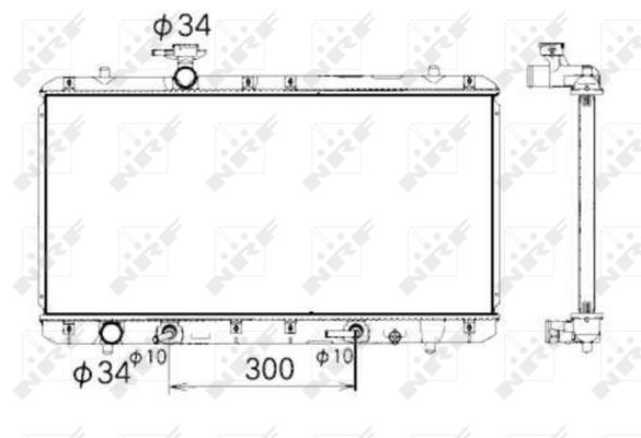 Radiator, racire motor 53429 NRF