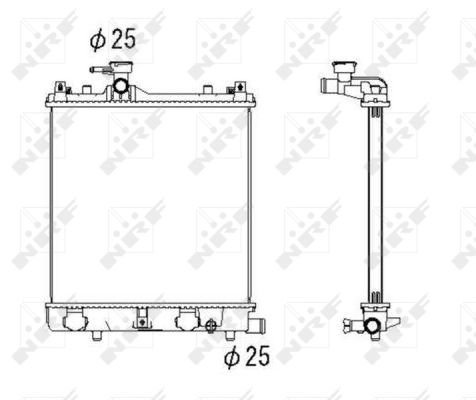 Radiator, racire motor 53430 NRF