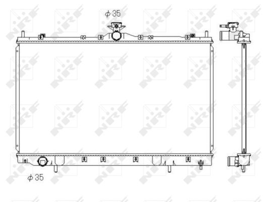 Radiator, racire motor 53431 NRF