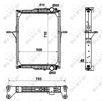 Radiator, racire motor 53432 NRF