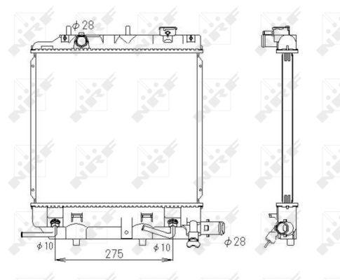 Radiator, racire motor 53434 NRF