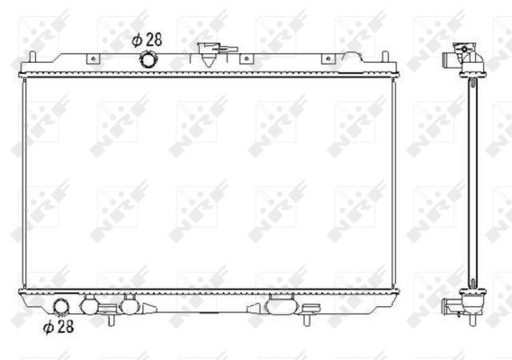 Radiator, racire motor 53435 NRF