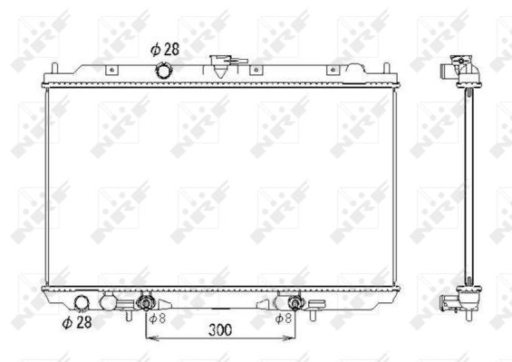 Radiator, racire motor 53436 NRF