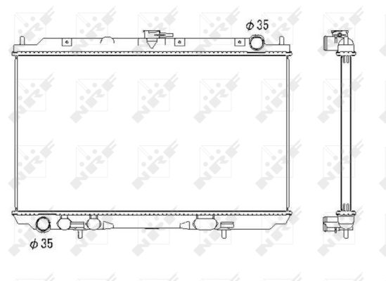 Radiator, racire motor 53438 NRF