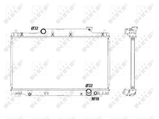 Radiator, racire motor 53439 NRF