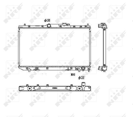 Radiator, racire motor 53446 NRF