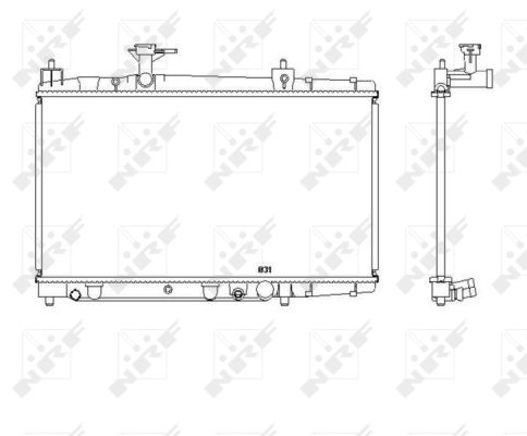 Radiator, racire motor 53448 NRF