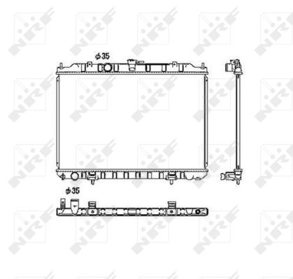 Radiator, racire motor 53452 NRF