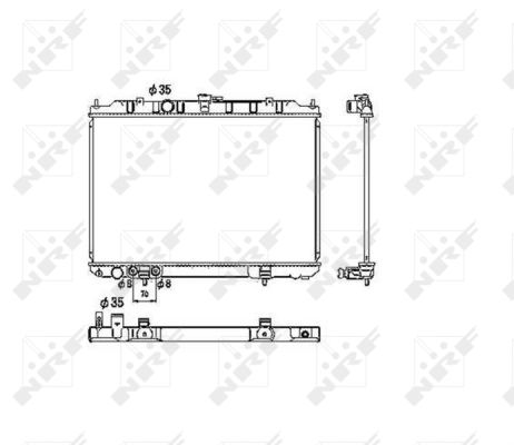 Radiator, racire motor 53453 NRF