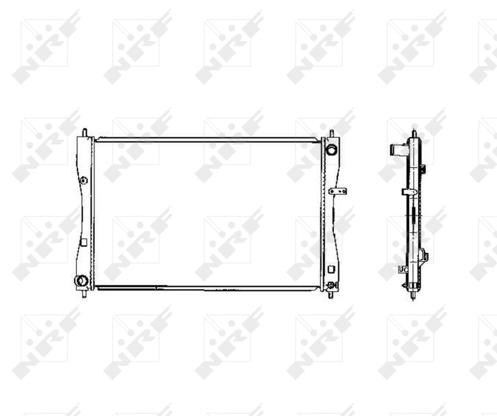 Radiator, racire motor 53463 NRF