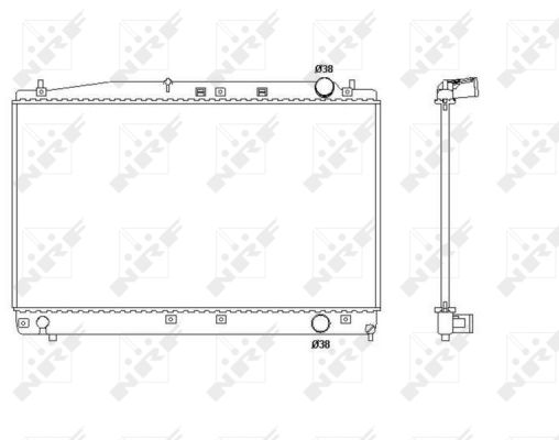 Radiator, racire motor 53466 NRF