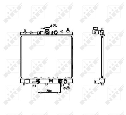 Radiator, racire motor 53477 NRF