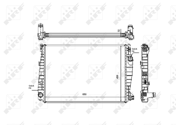 Radiator, racire motor 53487 NRF