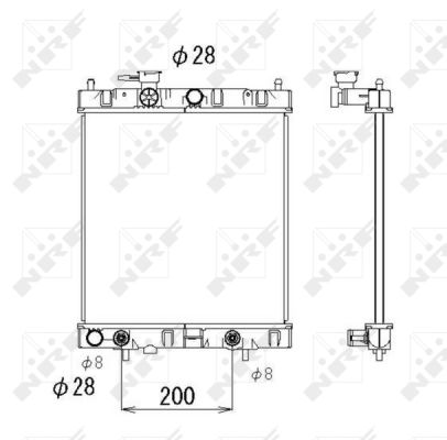 Radiator, racire motor 53510 NRF