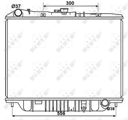 Radiator, racire motor 53517 NRF