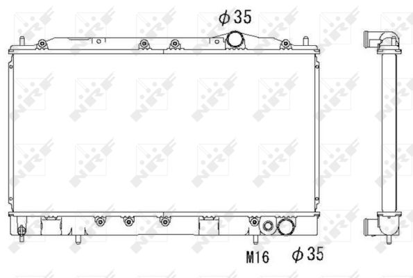 Radiator, racire motor 53521 NRF