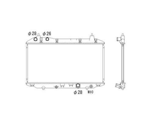 Radiator, racire motor 53529 NRF