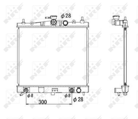 Radiator, racire motor 53535 NRF