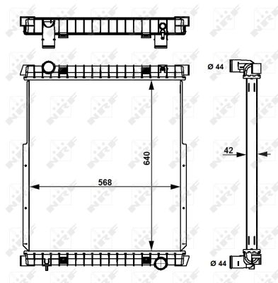 Radiator, racire motor 53538 NRF