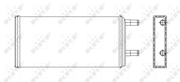 Schimbator caldura, incalzire habitaclu 53547 NRF