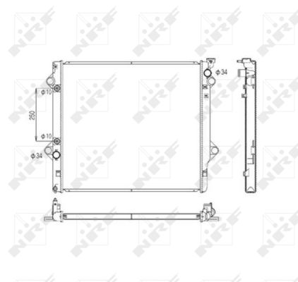 Radiator, racire motor 53568 NRF