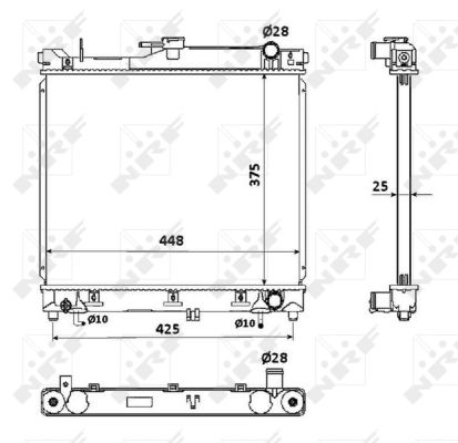 Radiator, racire motor 53569 NRF