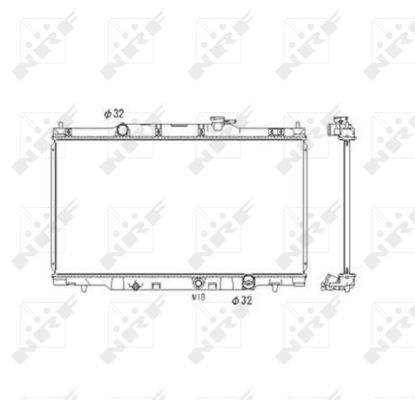 Radiator, racire motor 53573 NRF