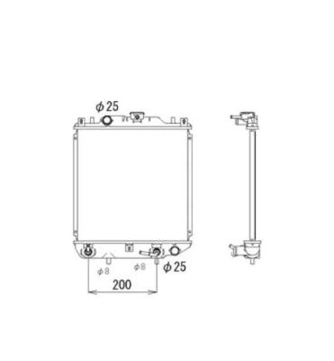 Radiator, racire motor 53577 NRF