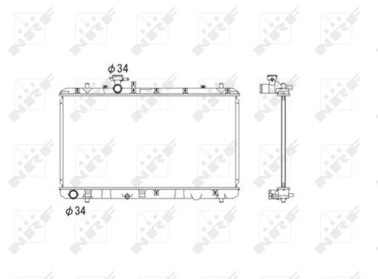 Radiator, racire motor 53581 NRF