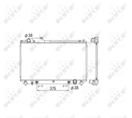 Radiator, racire motor 53584 NRF