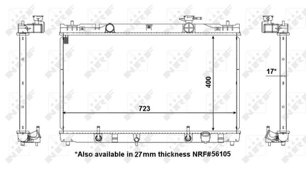 Radiator, racire motor 53587 NRF