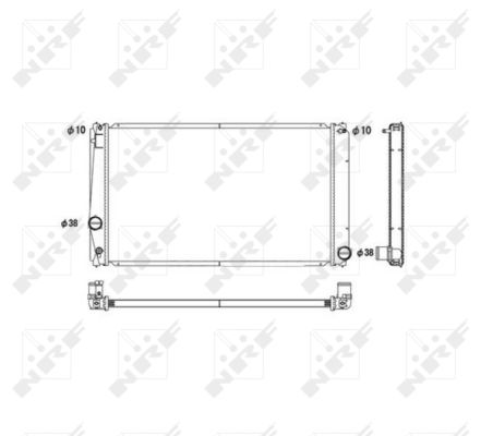 Radiator, racire motor 53589 NRF