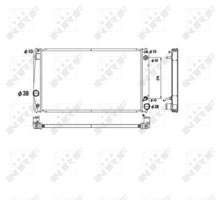 Radiator, racire motor 53590 NRF