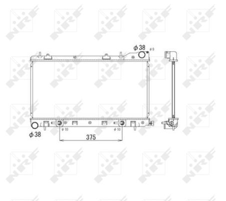 Radiator, racire motor 53596 NRF