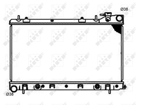 Radiator, racire motor 53597 NRF