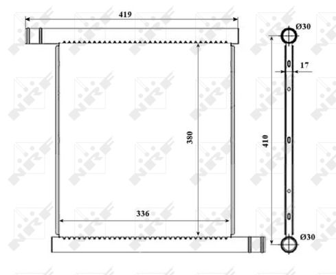 Radiator, racire motor 53598 NRF