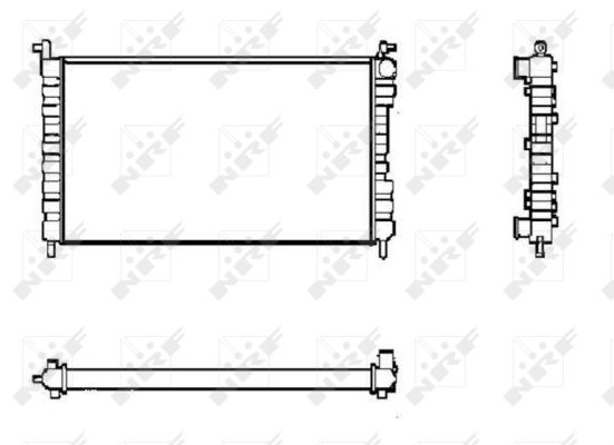 Radiator, racire motor 53600 NRF