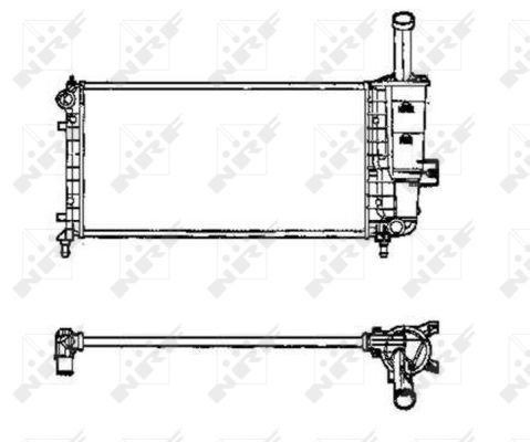 Radiator, racire motor 53605 NRF