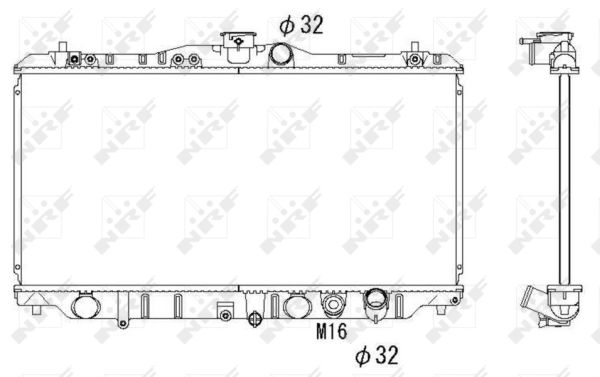 Radiator, racire motor 536352 NRF