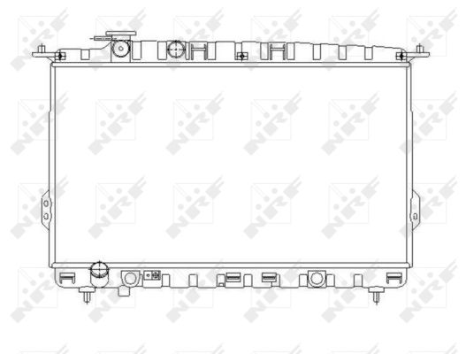 Radiator, racire motor 53642 NRF