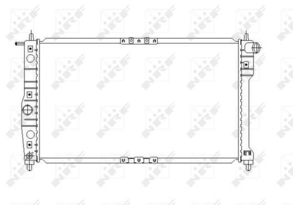 Radiator, racire motor 53649 NRF